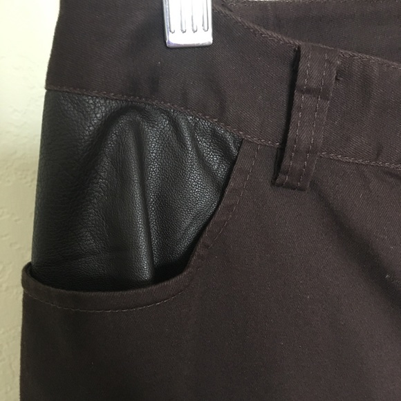 NWT Micheal Michael Kors Dark Brown pants size 6 - Picture 4 of 8